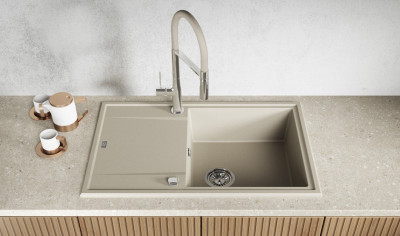 SBE-411T MEGALO Granitspüle Junona Line Granitspüle in Beige klein 2
