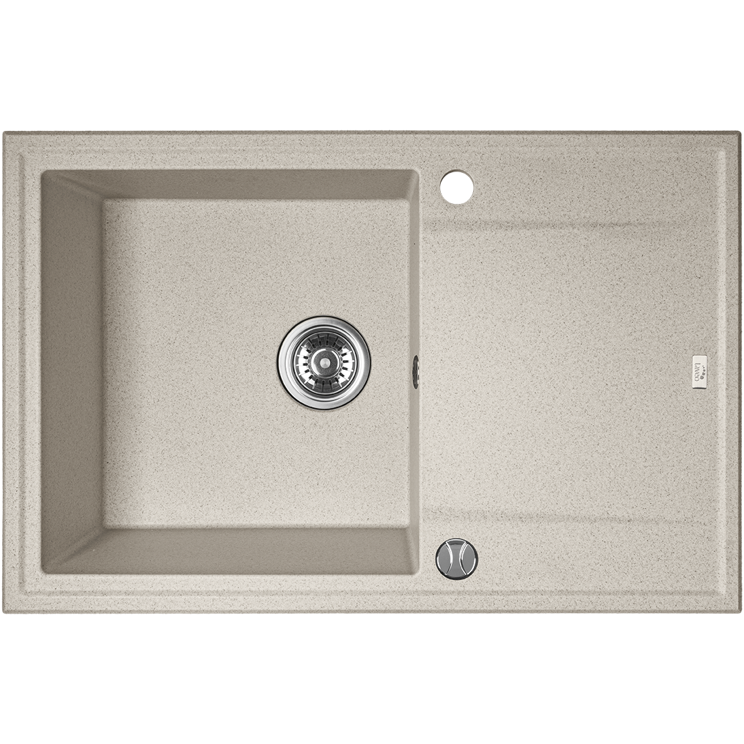 Junona Line Frontfarbe EICHE DELANO DUNKEL (Abverkauf) SBE-411T MEGALO Granitspüle