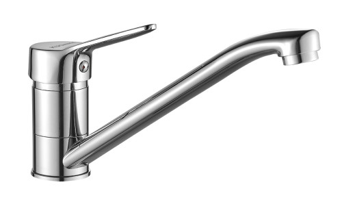 Modern Family Line Frontfarbe (lackiert) SOLE WEISS HOCHGLANZ BQY-060D TIBI Spültischarmatur Chrom