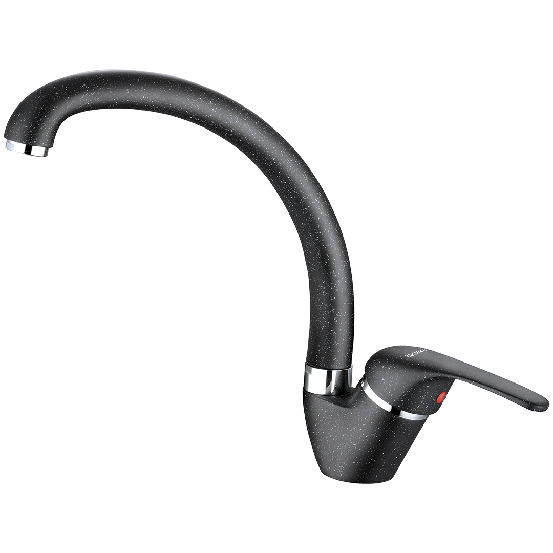 BKN-767D INGA Granit-Küchenarmatur Schwarz Junona Line INGA Armatur Schwarz klein 1