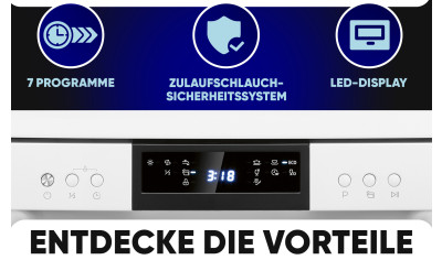 GSP 7419 Bomann Geschirrspüler Junona Line Geschirrspüler 60 cm schwarz klein 0