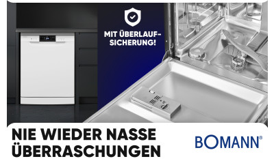 GSP 7419 Bomann Geschirrspüler Junona Line Geschirrspüler 60 cm schwarz klein 1