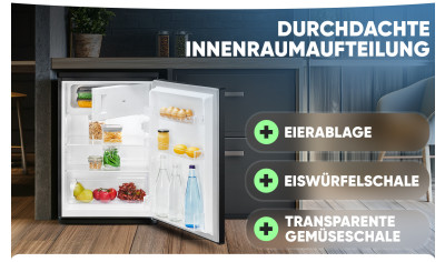 KS 7251 Bomann Kühlschrank Junona Line Kühlschrank mit Gefrierfach klein 4