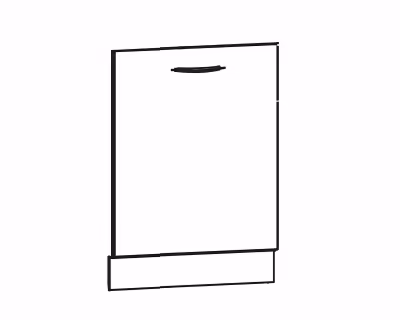GBS1-60 - Teilintegriert - 60cm Breite Junona Line Geschirrspülerblende Galleriebild Klein