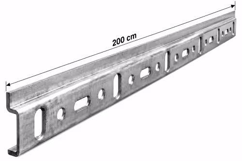 Modern Family Line Küchenzubehör E-Geräte, Spülbecken, Extras Montageschiene aus Metall 2 m