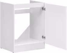 DK1D/60/82 WEISS GLANZ Junona Line Spülenunterschrank klein 0