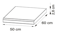 Küche 50cm Arbeitsplatte Pietra Beige 50cm Arbeitsplatte Pietra Beige