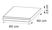 Küche 60cm Arbeitsplatte Pietra Beige 60cm Arbeitsplatte Pietra Beige