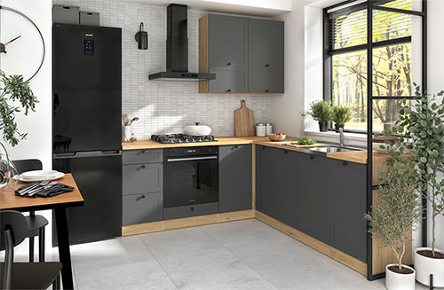 Junona Line Küchen Frontfarbe LANDHAUS GRAFIT MATT Gallerie Küchenkollektion Junona Line Frontfarbe LANDHAUS GRAFIT MATT Gallerie