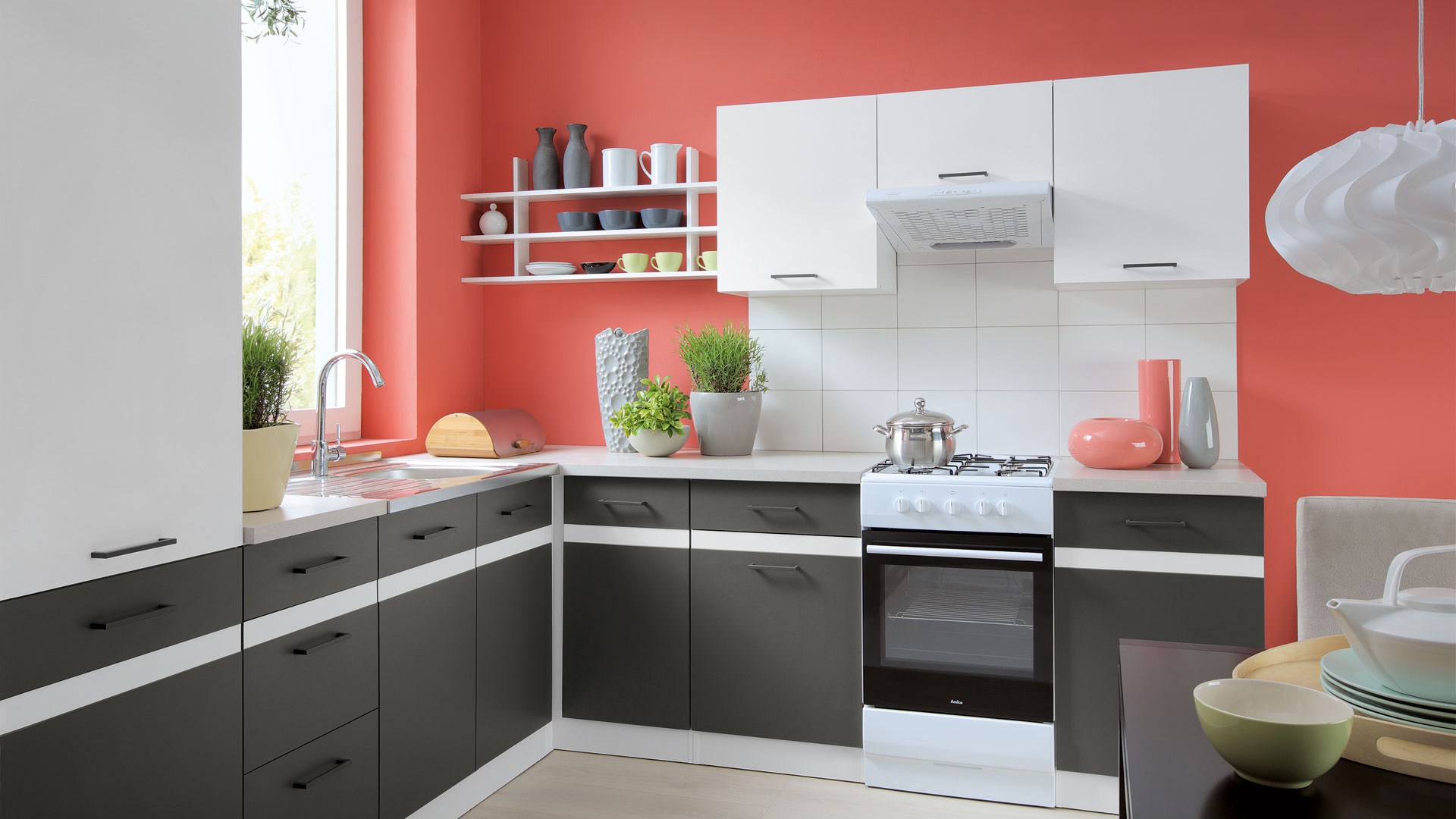ANTHRAZIT GRAU / WEISS Junona Line gross 1