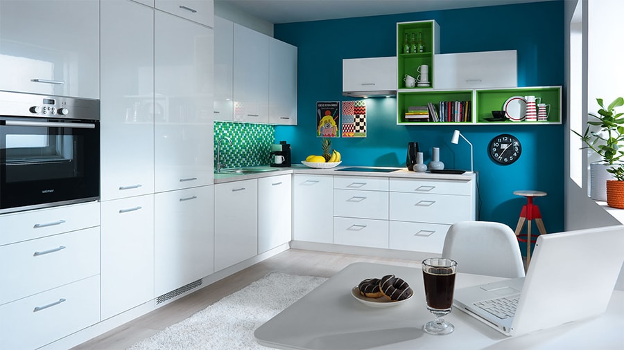 kuche weiss hochglanz frontfarbe tapo lackiert ka 1 4 chenkollektion modern family line che arbeitsplatte grau kuche weiss hochglanz frontfarbe tapo lackiert ka 1 4 chenkollektion modern family line che arbeitsplatte grau