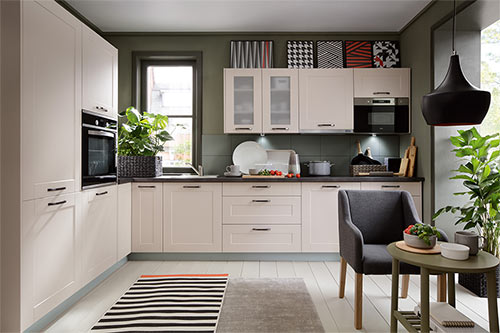 Küchenkollektion Modern Family Line Frontfarbe EDAN SAND BEIGE Gallerie